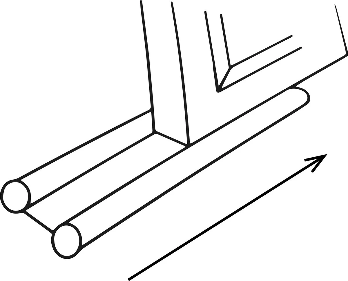 Dutch Decor - TITO - Dubbele Tochtstopper - 80x16 Cm - Raven - Zwart - Hoogte 5 Cm - Tochtrol Voor Binnen - Tochthond - Tochtkussen 5 Dutch Decor - TITO - Dubbele Tochtstopper - 80x16 Cm - Raven - Zwart - Hoogte 5 Cm - Tochtrol Voor Binnen - Tochthond - Tochtkussen - Afbeelding 3