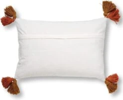 ZITA - Sierkussen Katoen 40x60 Cm - Snow White - Wit / Bruin / Terra - Kussen Met Flosjes - Inclusief Binnenkussen 11 ZITA - Sierkussen Katoen 40x60 Cm - Snow White - Wit / Bruin / Terra - Kussen Met Flosjes - Inclusief Binnenkussen -Dutch Decor 1200x971