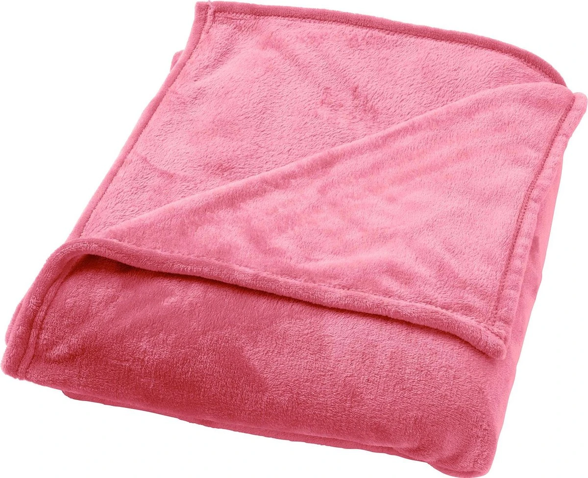 Dutch Decor - BILLY - Plaid Flannel Fleece 150x200 Cm - Dusty Rose - Roze - Superzacht - Deken 5 Dutch Decor - BILLY - Plaid Flannel Fleece 150x200 Cm - Dusty Rose - Roze - Superzacht - Deken - Afbeelding 3