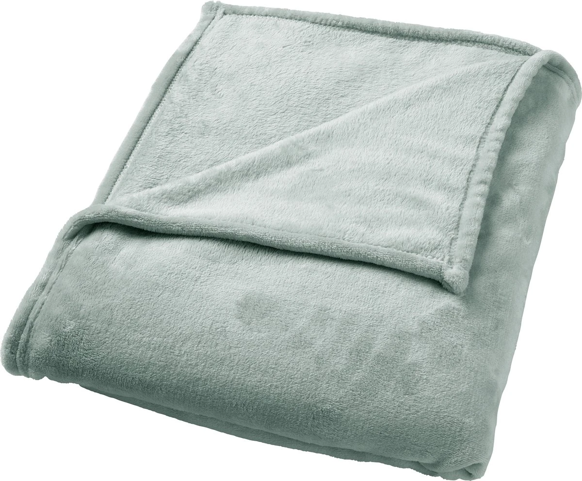 Dutch Decor - BILLY - Plaid Flannel Fleece 150x200 Cm - Jadeite - Groen - Superzacht - Deken 3 Dutch Decor - BILLY - Plaid Flannel Fleece 150x200 Cm - Jadeite - Groen - Superzacht - Deken
