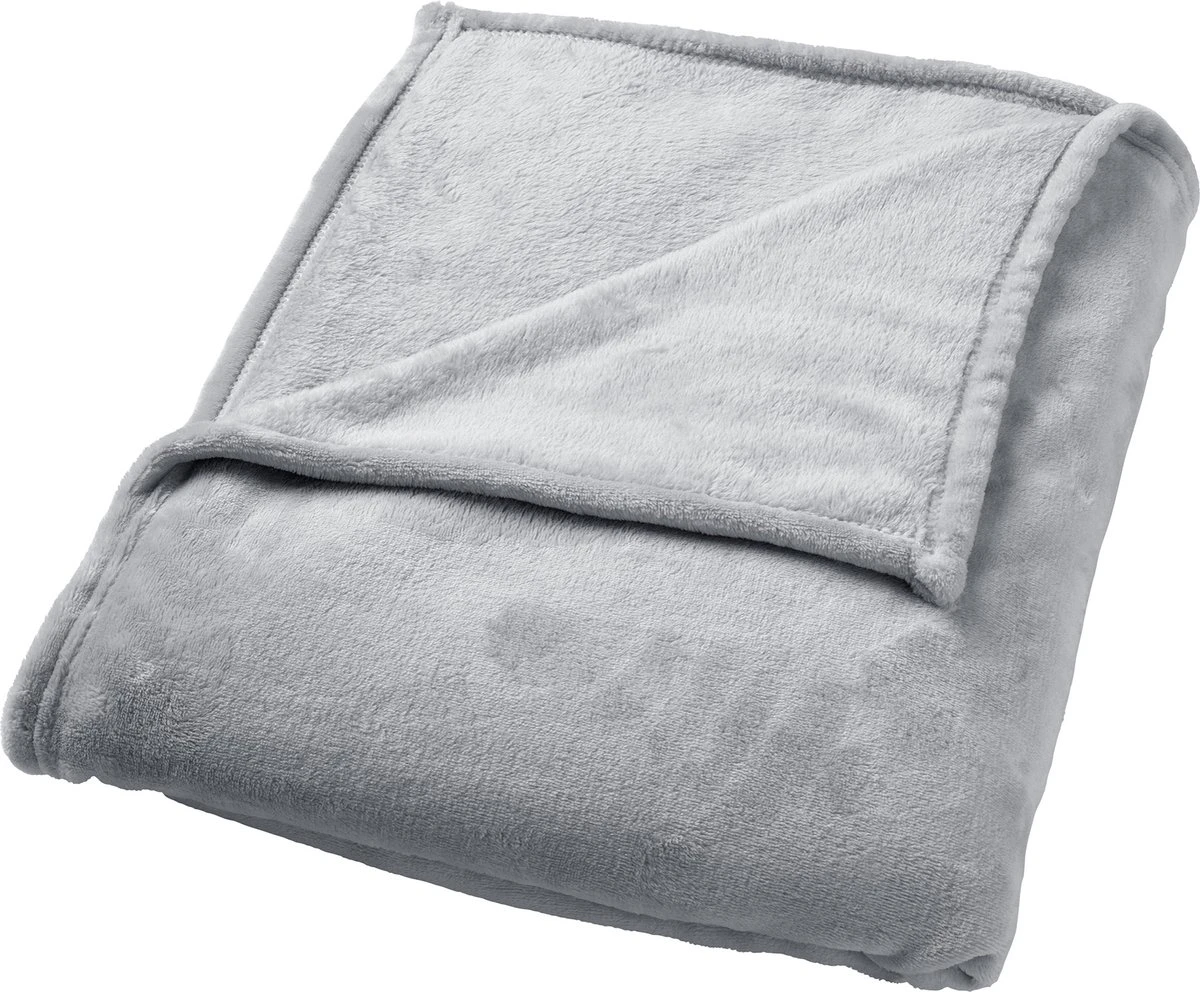 Dutch Decor - BILLY - Plaid Flannel Fleece 150x200 Cm - Micro Chip - Grijs - Superzacht - Deken 4 Dutch Decor - BILLY - Plaid Flannel Fleece 150x200 Cm - Micro Chip - Grijs - Superzacht - Deken - Afbeelding 2