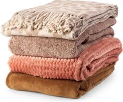 Dutch Decor - OSCAR - Plaid Tobacco Brown 140x180 Cm - Bruin - Deken 6 Dutch Decor - OSCAR - Plaid Tobacco Brown 140x180 Cm - Bruin - Deken -Dutch Decor 1200x995