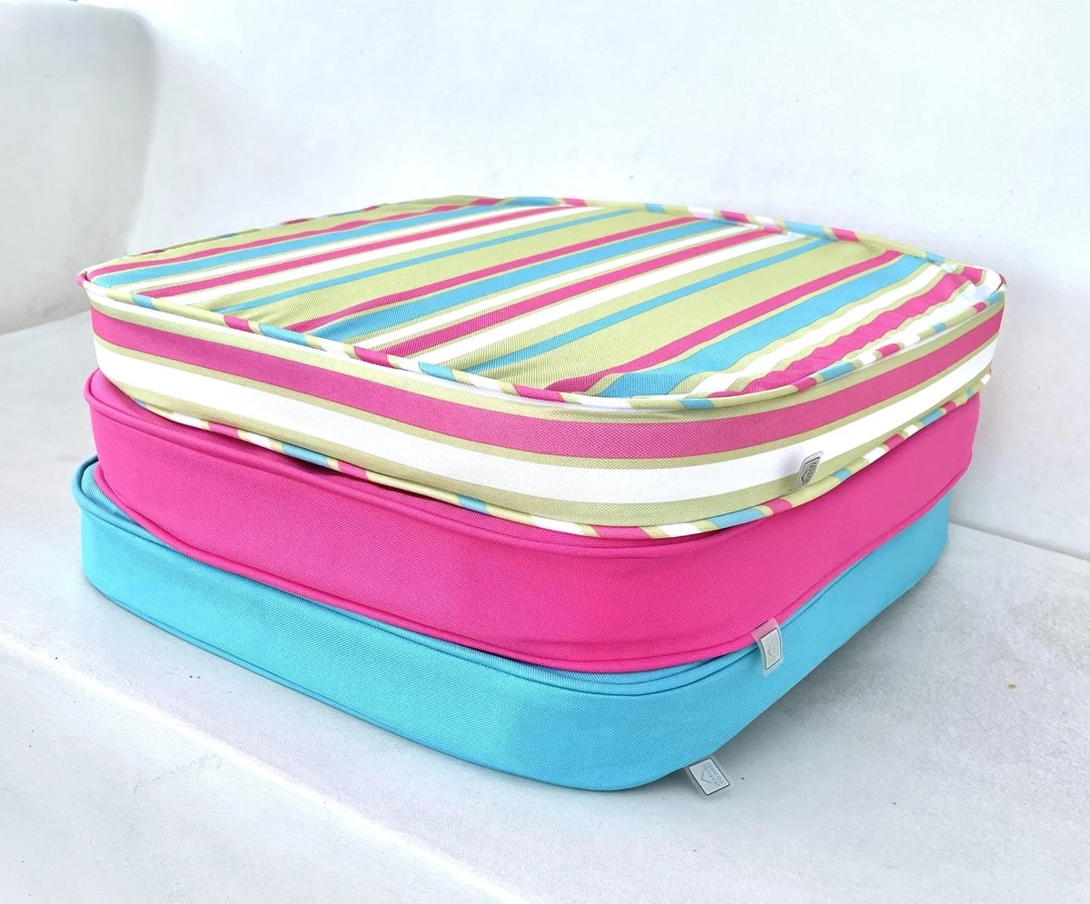 Dutch Decor - SUNNY - Stoelkussen Aqua 44x46x5 Cm - Model PK1 - Zitkussen 6 Dutch Decor - SUNNY - Stoelkussen Aqua 44x46x5 Cm - Model PK1 - Zitkussen - Afbeelding 4