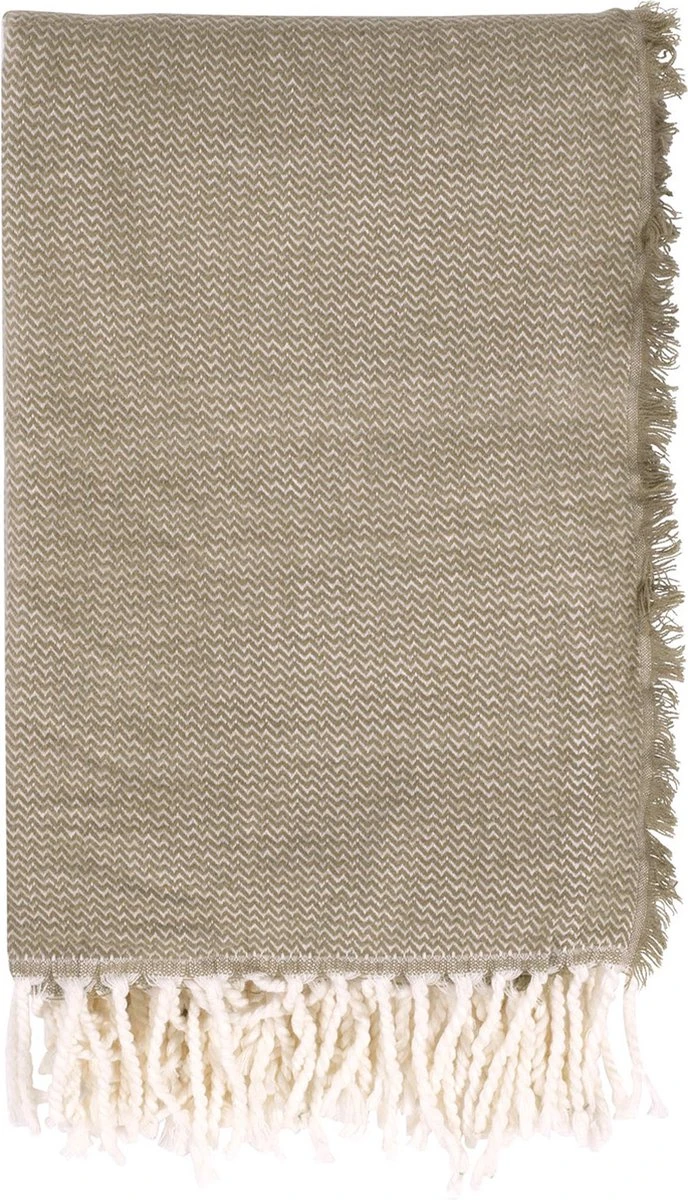 Dutch Decor - DANI - Plaid 130x170 Cm - Olijf Groen - Deken 6 Dutch Decor - DANI - Plaid 130x170 Cm - Olijf Groen - Deken - Afbeelding 4