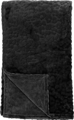Dutch Decor - CHESTER - Plaid Van Fleece 150x200 Cm Raven - Zwart - Deken