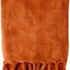 Dutch Decor - FLORIJN - Plaid Fleece 150x200 Cm - Potters Clay - Oranje - Superzacht - Met Franjes - Deken 2 Dutch Decor - FLORIJN - Plaid Fleece 150x200 Cm - Potters Clay - Oranje - Superzacht - Met Franjes - Deken -Dutch Decor 748x1200