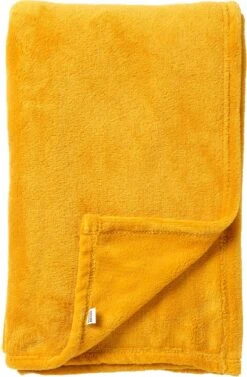 Dutch Decor - SIDNEY - Plaid 140x180 Cm Golden Glow - Geel - 100% Polyester - Deken