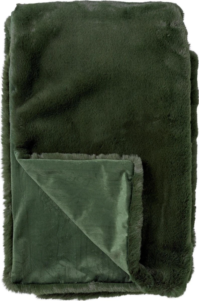 Dutch Decor - ZINZI - Plaid Unikleur 140x180 Cm Mountain View - Groen - Deken 3 Dutch Decor - ZINZI - Plaid Unikleur 140x180 Cm Mountain View - Groen - Deken