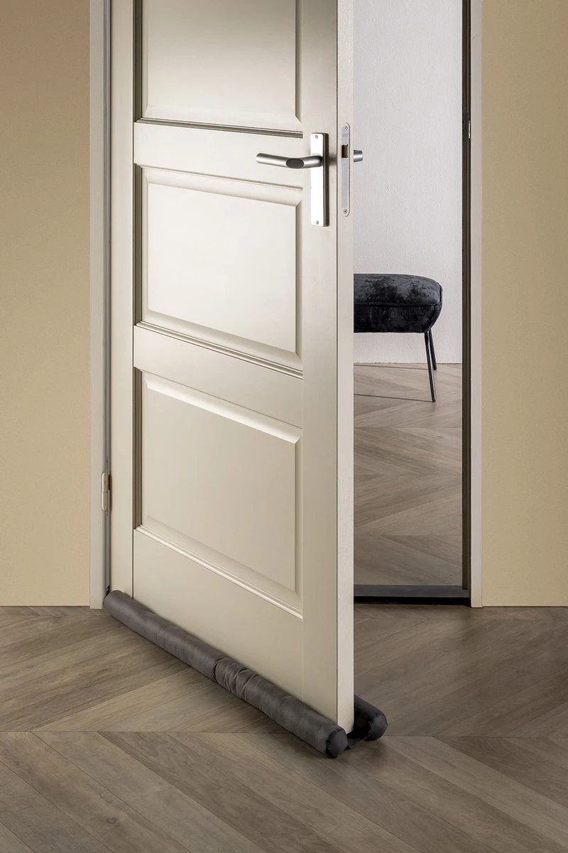 Dutch Decor - TITO - Dubbele Tochtstopper - 80x16 Cm - Charcoal Gray - Antraciet - Hoogte 5 Cm - Tochtrol Voor Binnen - Tochthond - Tochtkussen 5 Dutch Decor - TITO - Dubbele Tochtstopper - 80x16 Cm - Charcoal Gray - Antraciet - Hoogte 5 Cm - Tochtrol Voor Binnen - Tochthond - Tochtkussen - Afbeelding 3