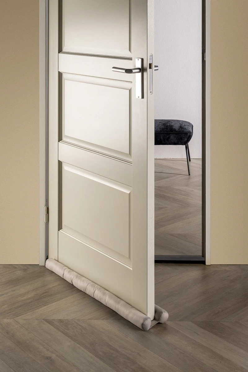 Dutch Decor - TITO - Dubbele Tochtstopper - 80x16 Cm - Pumice Stone- Beige - Hoogte 5 Cm - Tochtrol Voor Binnen - Tochthond - Tochtkussen 5 Dutch Decor - TITO - Dubbele Tochtstopper - 80x16 Cm - Pumice Stone- Beige - Hoogte 5 Cm - Tochtrol Voor Binnen - Tochthond - Tochtkussen - Afbeelding 3