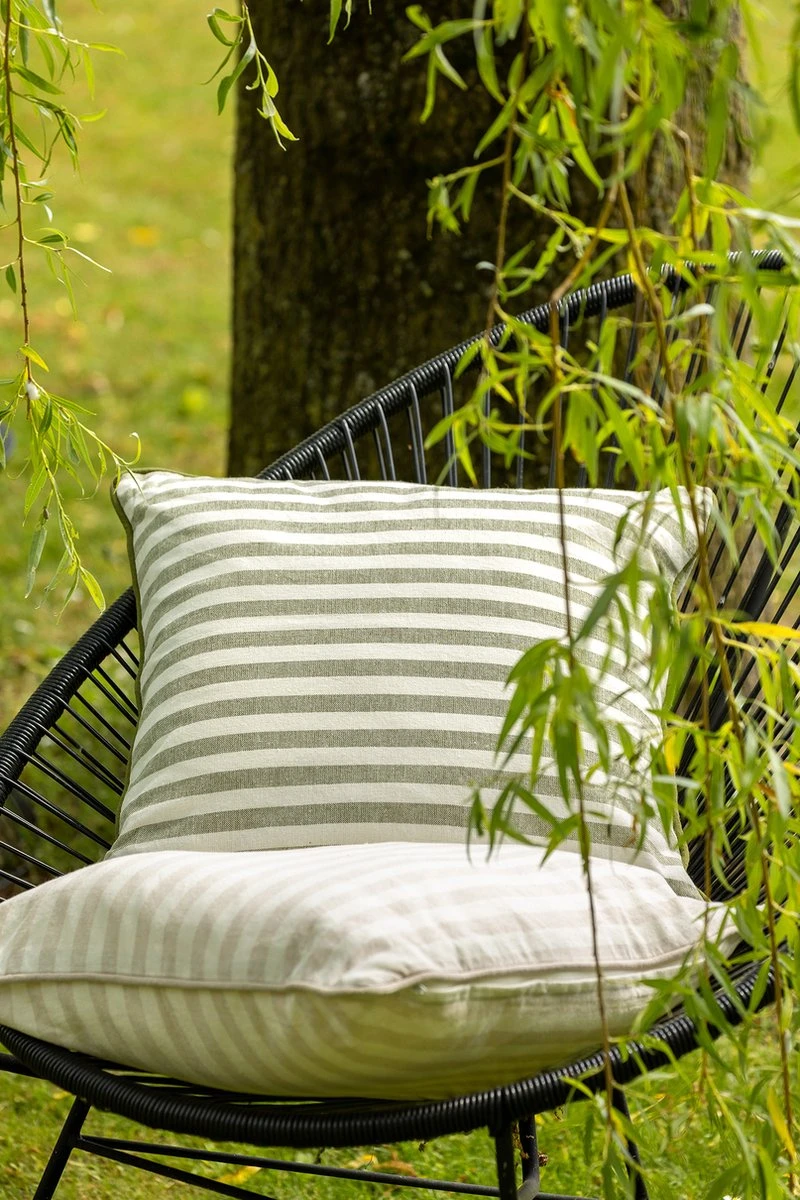 COOPER - Kussenhoes 40x40 Cm Olive Branch - Groen - Exclusief Binnenkussen 4 COOPER - Kussenhoes 40x40 Cm Olive Branch - Groen - Exclusief Binnenkussen - Afbeelding 2