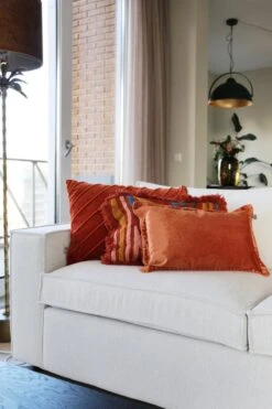 REBEL - Kussenhoes Velvet 30x50 Cm Potters Clay - Oranje - Exclusief Binnenkussen -Dutch Decor 800x1200 59