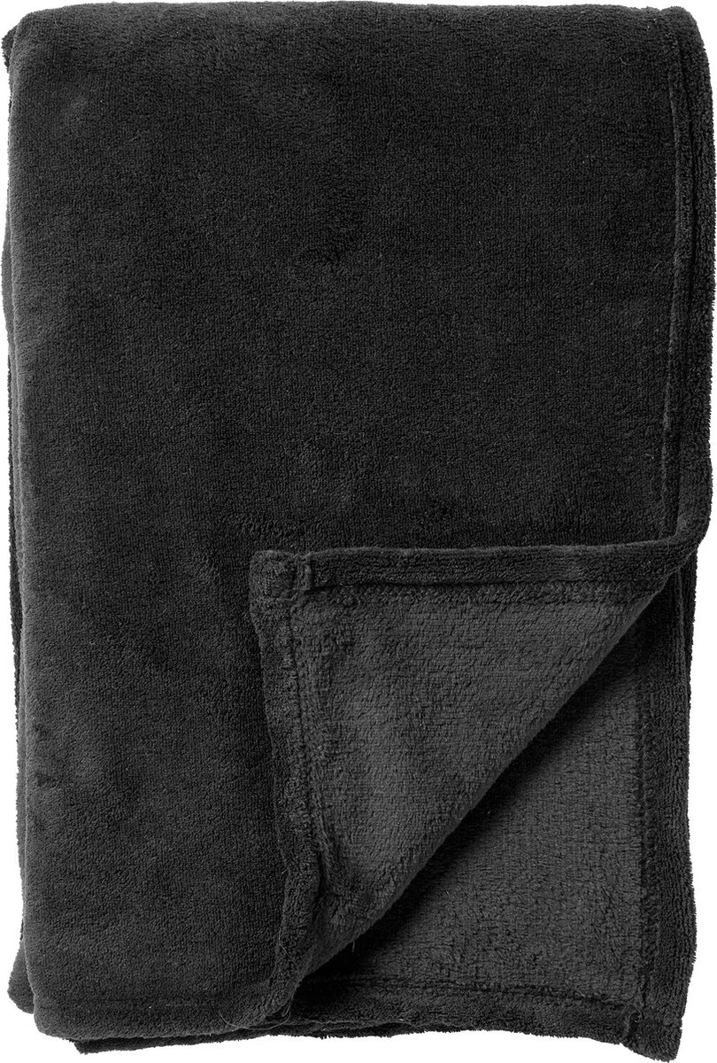 Dutch Decor - SIDNEY - Plaid 140x180 Cm Raven - Zwart - 100% Polyester - Deken 3 Dutch Decor - SIDNEY - Plaid 140x180 Cm Raven - Zwart - 100% Polyester - Deken