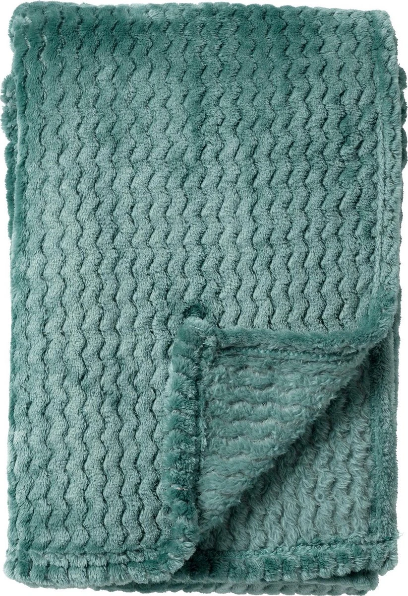Dutch Decor - MARA - Plaid 150x200 Cm - Sagebrush Green - Groen - Effen - Zigzag Patroon - Superzacht - Deken 3 Dutch Decor - MARA - Plaid 150x200 Cm - Sagebrush Green - Groen - Effen - Zigzag Patroon - Superzacht - Deken