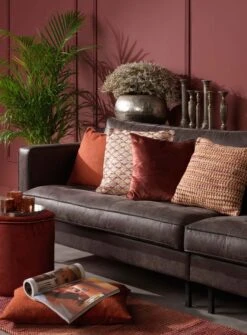 Dutch Decor - MORRIS - Vloermat Bordeaux Multi 75x120 Cm - Rood -Dutch Decor 884x1200