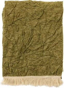 Dutch Decor - MAYBEL - Plaid 140x180 Cm Olive Branch - Groen - Deken