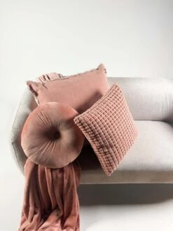 Dutch Decor - BILLY - Plaid Flannel Fleece 150x200 Cm - Muted Clay - Roze - Superzacht - Deken -Dutch Decor 899x1200