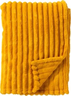 Dutch Decor - RICKY - Plaid 150x200 Cm Golden Glow- Geel - Deken