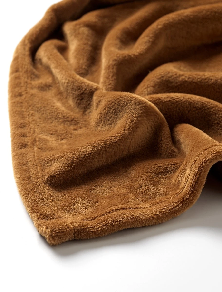 Dutch Decor - BILLY - Plaid Flannel Fleece 150x200 Cm - Tobacco Brow - Bruin - Superzacht - Deken 8 Dutch Decor - BILLY - Plaid Flannel Fleece 150x200 Cm - Tobacco Brow - Bruin - Superzacht - Deken - Afbeelding 6