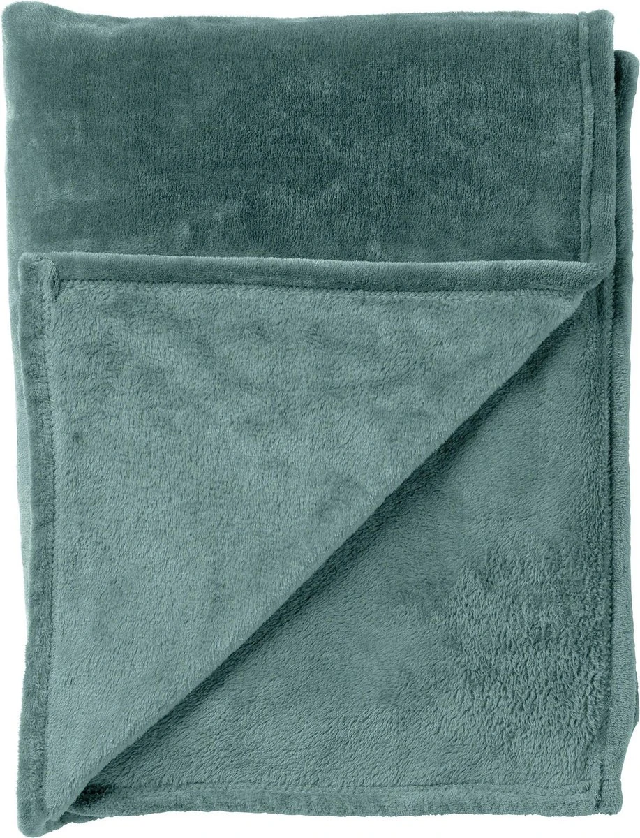 Dutch Decor - CHARLIE - Plaid Flannel Fleece XL - 200x220 Cm - Sagebrush Green - Groen - Deken 3 Dutch Decor - CHARLIE - Plaid Flannel Fleece XL - 200x220 Cm - Sagebrush Green - Groen - Deken