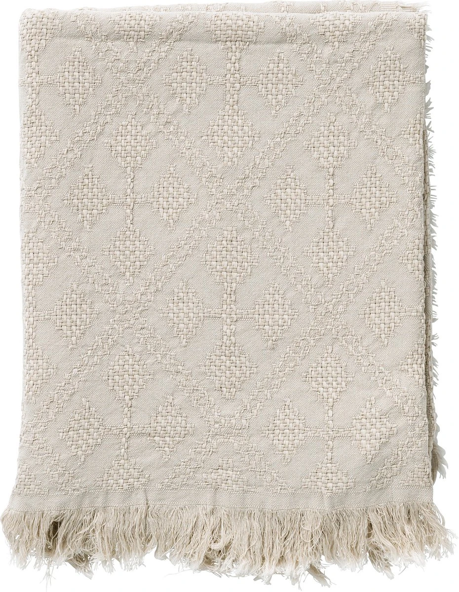 Dutch Decor - BELLE - Plaid Van Katoen 130x180 Cm Pumice Stone - Beige - Deken 3 Dutch Decor - BELLE - Plaid Van Katoen 130x180 Cm Pumice Stone - Beige - Deken