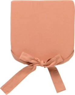 Dutch Decor - JAVA - Stoelkussen Met Lint Muted Clay 40x40 Cm - Roze - Zitkussen