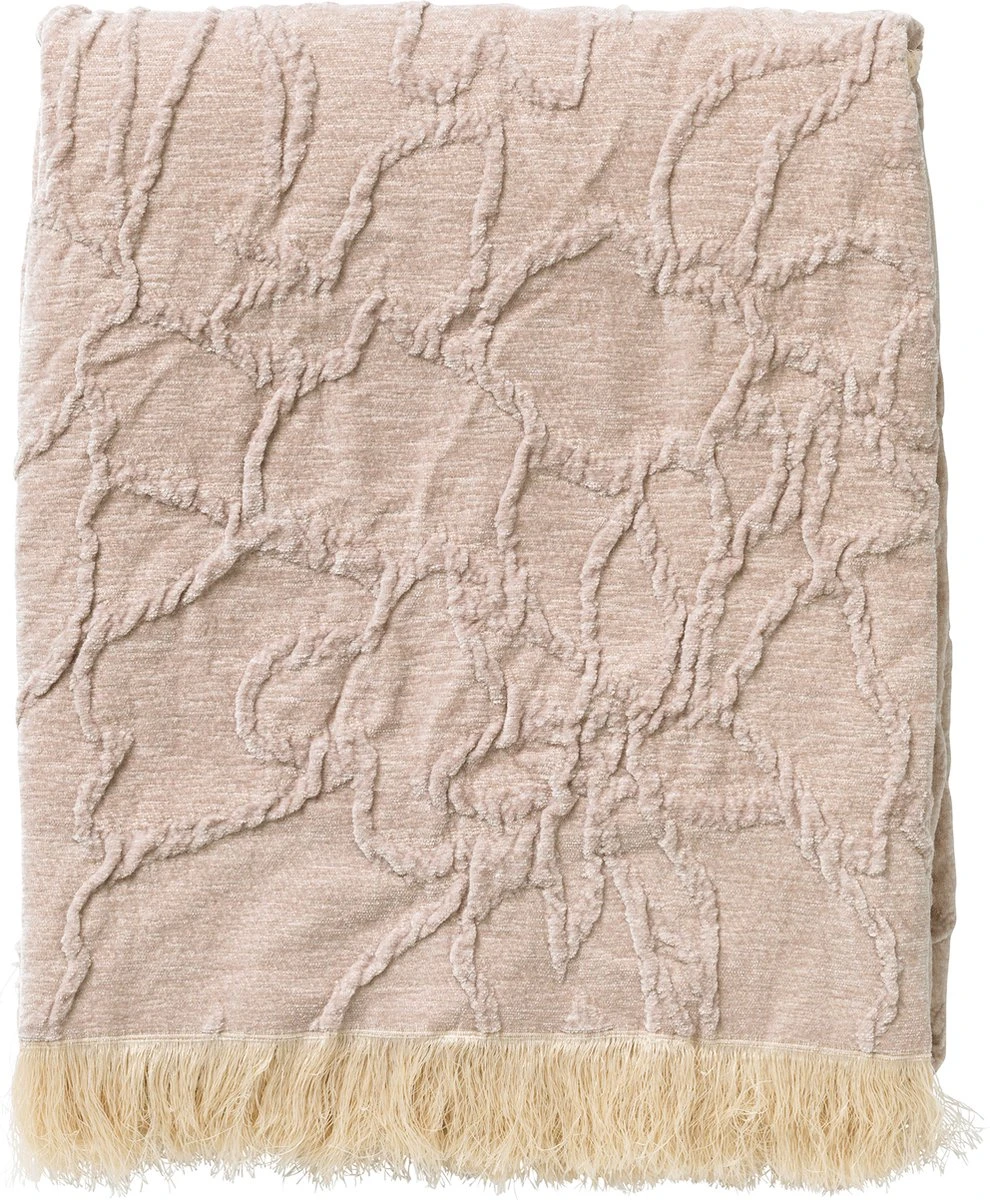 Dutch Decor - FLORINE - Plaid 140x180 Cm Pumice Stone - Beige - Deken 3 Dutch Decor - FLORINE - Plaid 140x180 Cm Pumice Stone - Beige - Deken